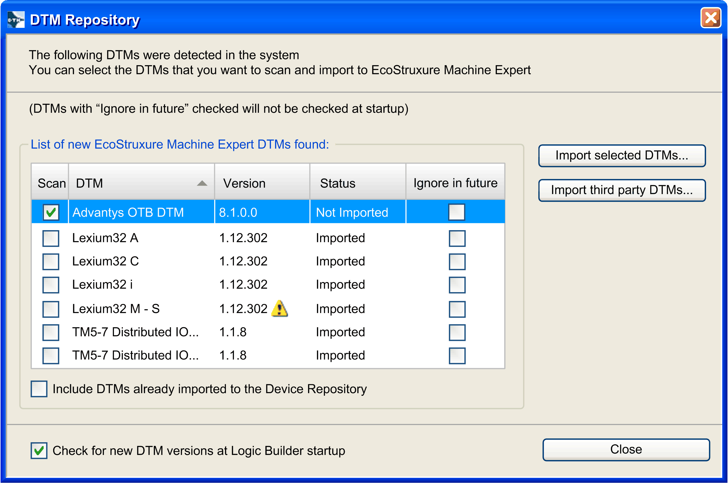 device-type-manager-dtm-import